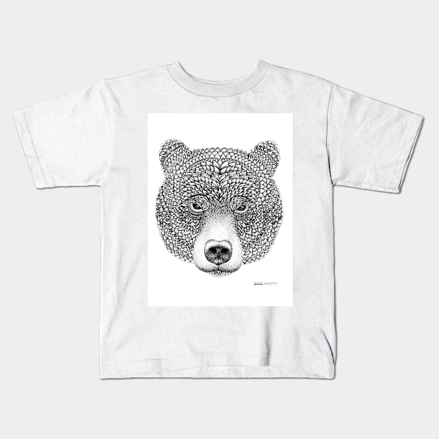 bear Kids T-Shirt by orionedward